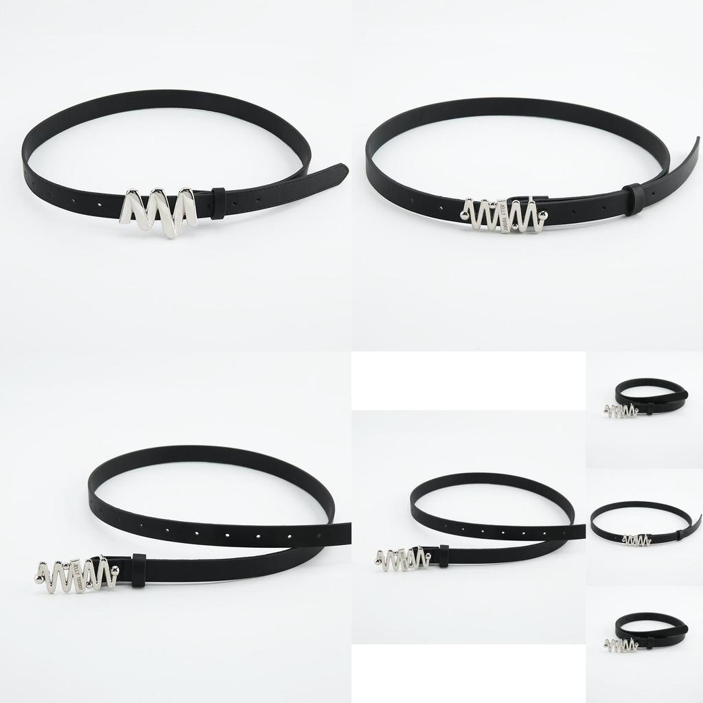 Trendy Womens Casual Faux Leather Belt With Unique Snap Closure For Daily Use