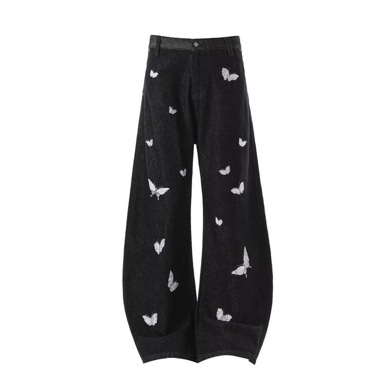 High-Waisted Wide-Leg Straight Jeans Women With