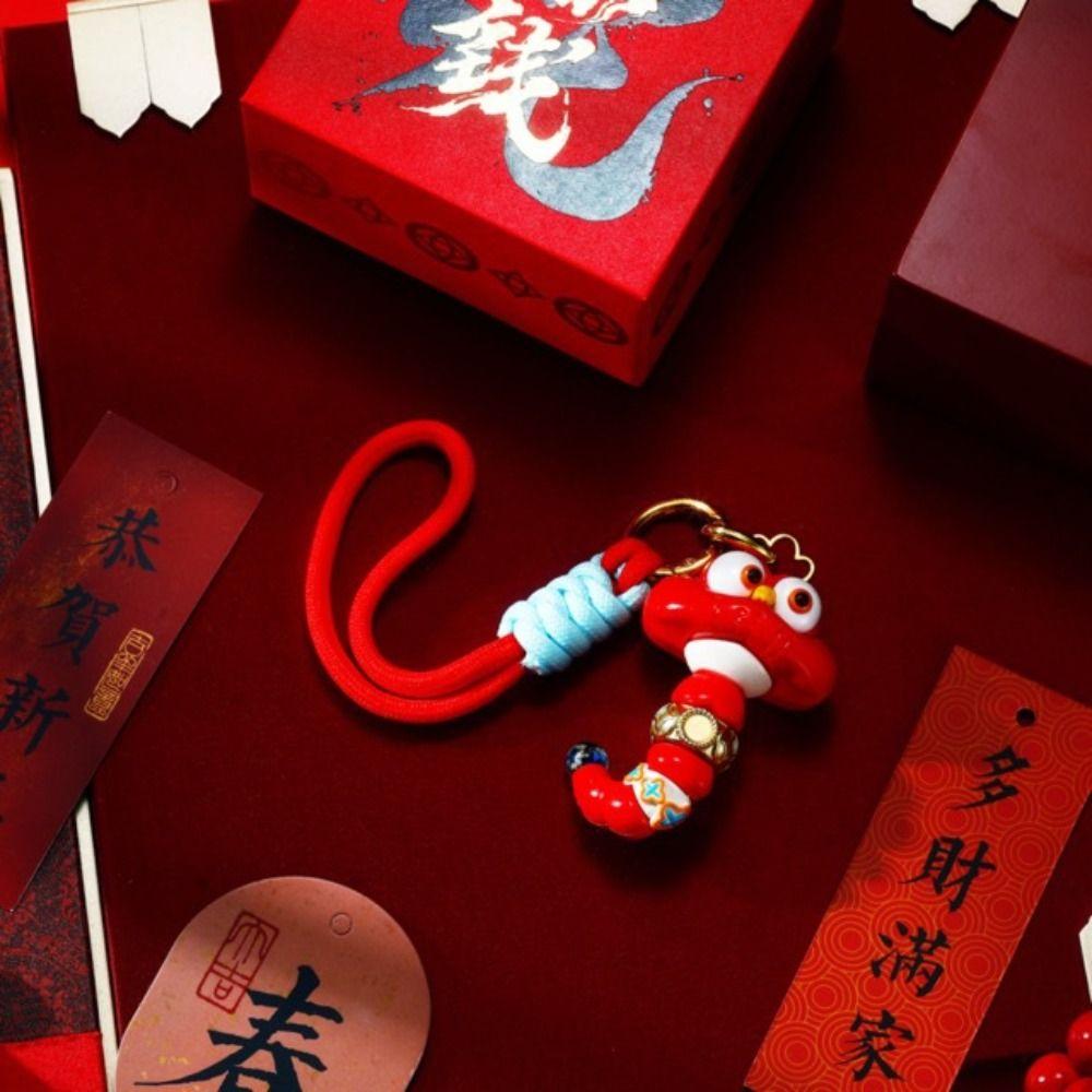 

Fashion Snake Year Keychain Creative Snake Keyring New Year Gift Snake Pendant Jewelry Gifts Snake