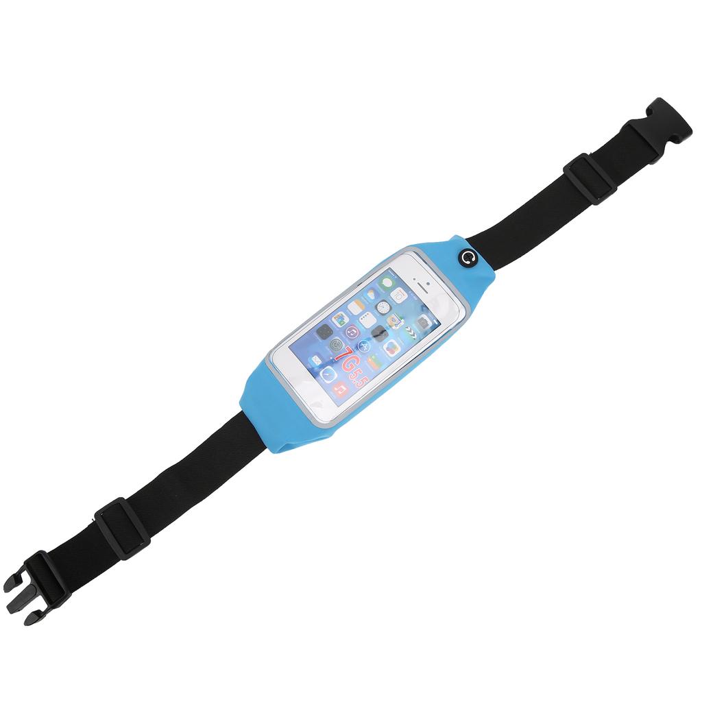 Waterproof Touch Screen Phone Waist Bag Sports Running Waist Bag Phone Antitheft Belt(Blue )