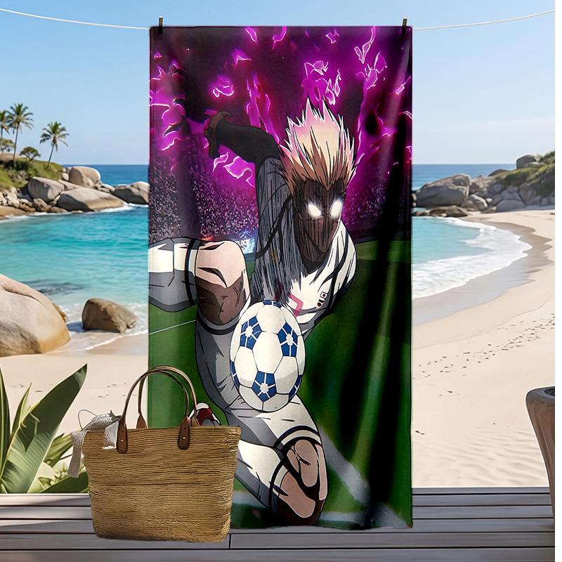 Shidou Ryusei Printed Quick Dry Beach Towel Super Absorbent Soft Lightweight Bath Towel for Pool Summer Travel