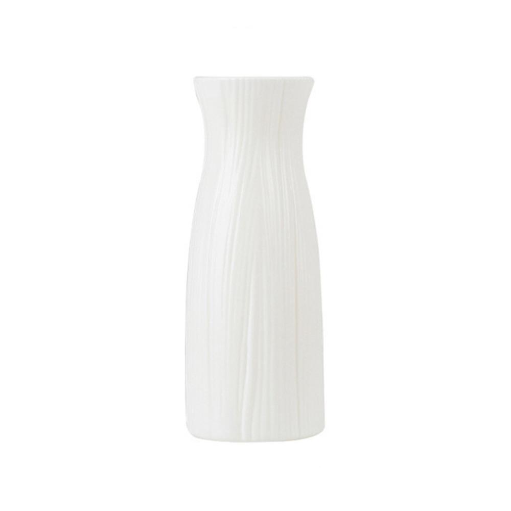 Plastic Nordic Style Vase Imitation Ceramic Desktop Ornament Flower Pot Decoration  Living Room