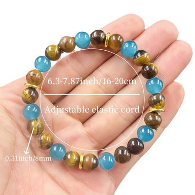 Mode Kristallarmband 1 Stück Wohlstandsenergie injizieren Perfektes Geschenk für die Familie Symbol für Reichtum Glücksbringer Ruhe bringen Glückliche Naturperle Geschenk
