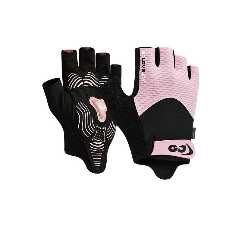Mens Half-Finger Cycling Gloves Road Bike Outdoor Sports Sun Protection Anti-Slip Nylon Wear