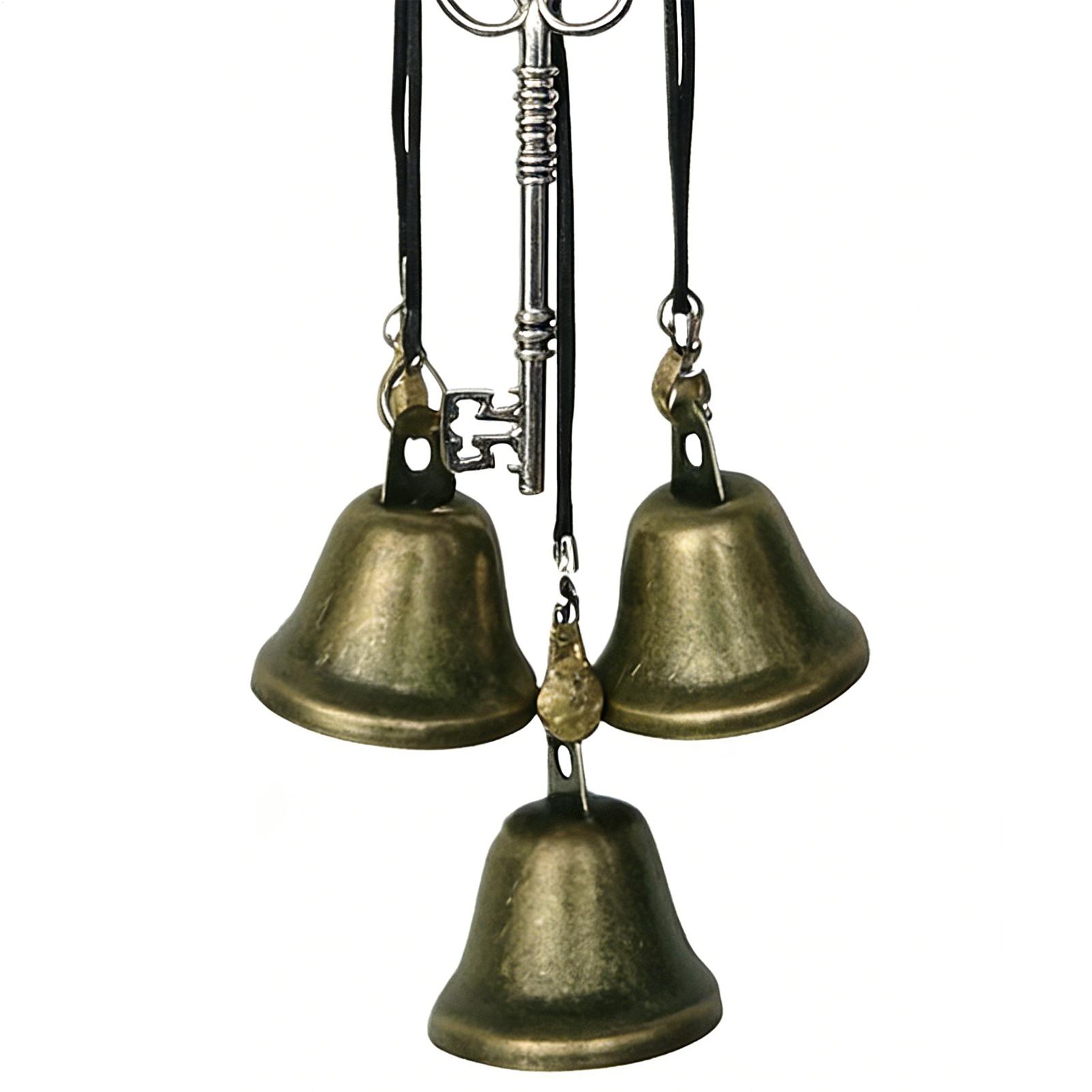 Железный ведьмин колокольчик Винтажный колокольчик ветра Орнамент Защита двери Подвесной ведьмин колокольчик на Рождество для крыльца, стены, офиса, дома, дерева CHINA