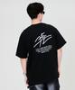 QUTON Back Signature Oversized Heavy Short Sleeve T-Shirt_Black