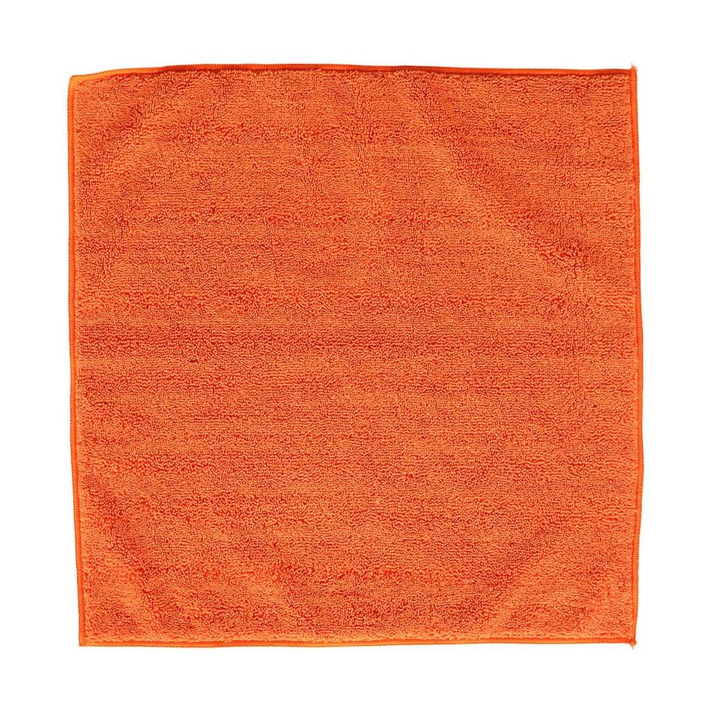 Dulton Microfiber Cloth Orange 40 x 40 cm Pack of 12 Cleaning Towels Fluffy Thick Cloth Absorbent Quick Drying Cleaning Car Care Car Washing Machine