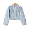 Denim Coat Autumn New Foreign Trade Women Clothes Fashion Loose Lapel Single-Breasted Long Sleeve Casual Jacket 32583