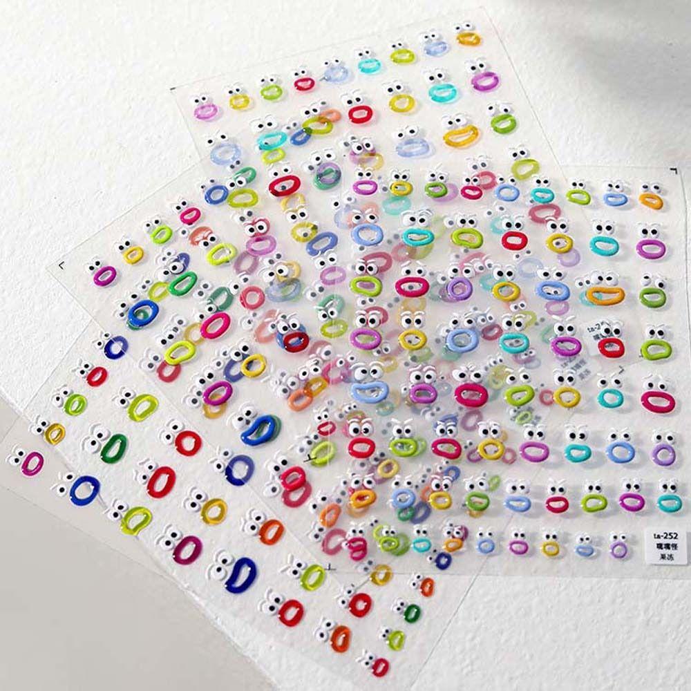 

Cartoon Graffiti Jelly Cartoon Mouth Nail Stickers Cartoon Mouth Nail Decorations Girls