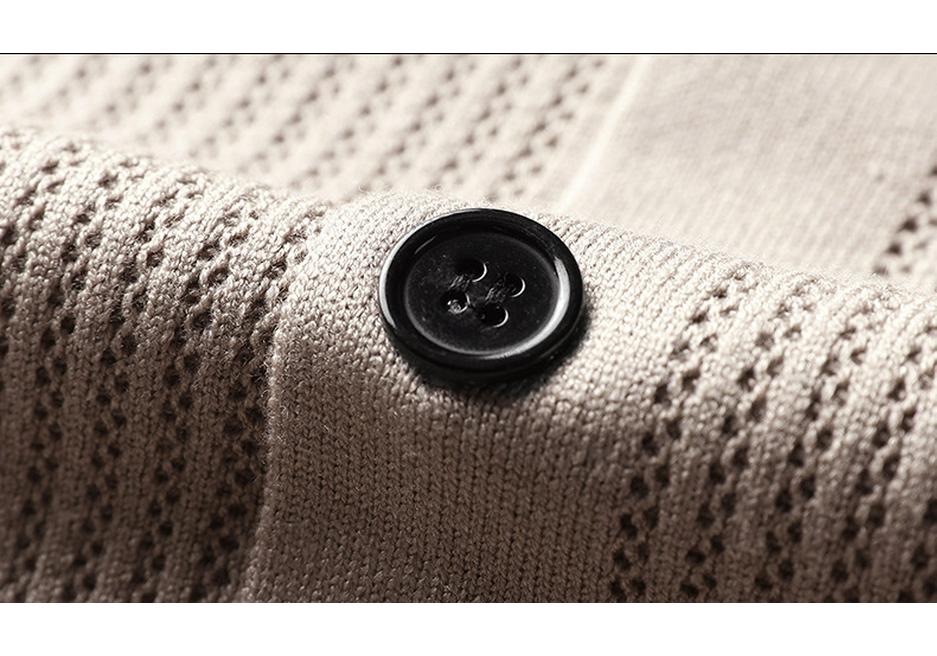 Men's Slim Fit Knit Cardigan with Stand Collar - 2025 Autumn/Winter Korean Style Fashion Trend Warm Sweater Jacket