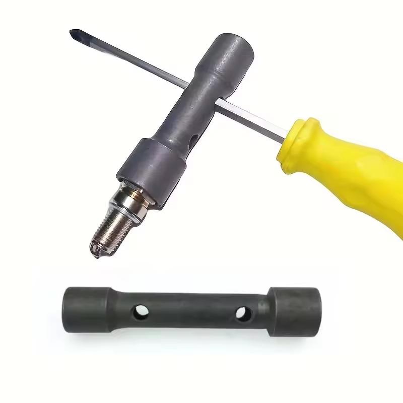 16-18Mm Steel Ignition Spark Plug Socket Wrench Double Headed Socket Three Jaw Wrench Car Maintenance And Disassembly Tool