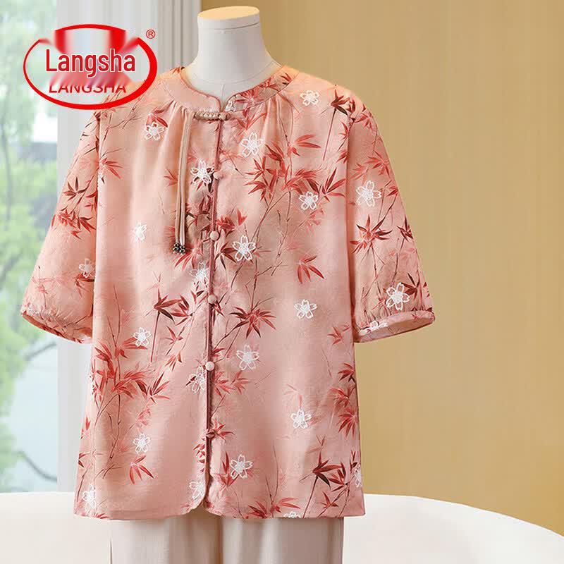 Langsha Women s Plus Size Printed Short-Sleeve T-Shirt 39