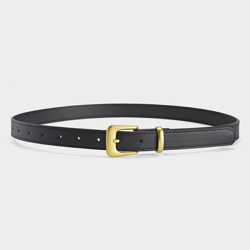 Black Pu Trendy Leather Belt For Fashionable And Casual Wear Perfect For All Occasions