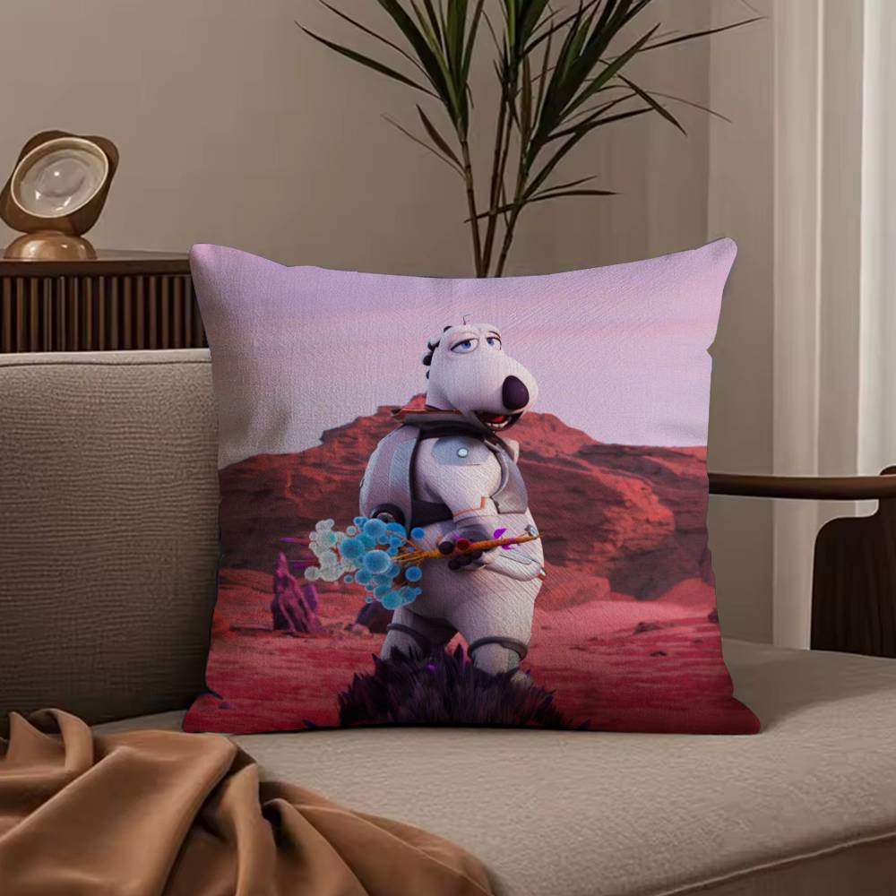Cute B-Backkom Pillow Case Anti-dustmite Pillowcase Invisible zipper silky short plush Sofa cushion cover