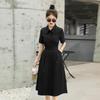 Summer Korean Drape Waist Slim Long Dress for Women - HF2510