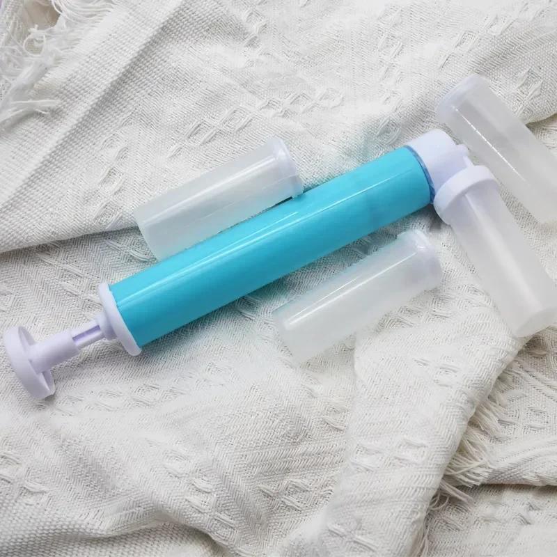 

New Manual Cake Spray Gun for DIY Baking Professional Airbrush Pump with Duster for Mousse Cake Coloring Kitchen Tool синій