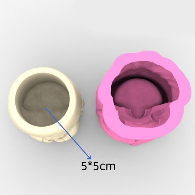Cute Girl Planter Silicone Mold For Resin Cement Crafts Reusable DIY Flowerpot Design Flower Pot Making Mould