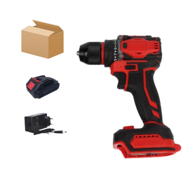 21V Lithium Battery Dual-Speed Hand Drill & Electric Screwdriver with Bit Set