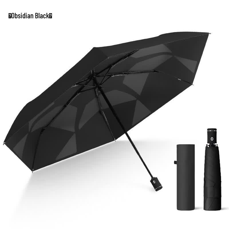 Handun Automatic Three-Fold Windproof Rain and Sun Umbrella