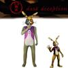 Dark Deception Robbie The Rabbit Cosplay Costume Halloween Role Kids Playing