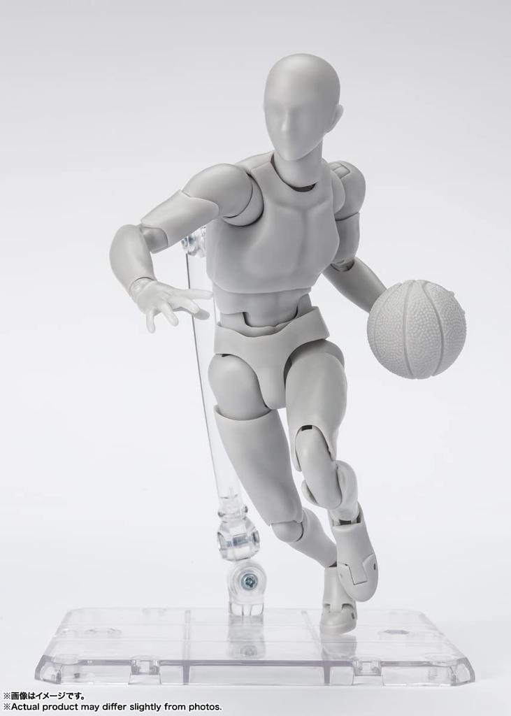 TAMASHII NATIONS Edition DX SET Color Approximately 150mm PVC ABS Painted Movable Figure BAS64933 S.H.Figuarts Body-kun -Sports- (Gray Ver.) &