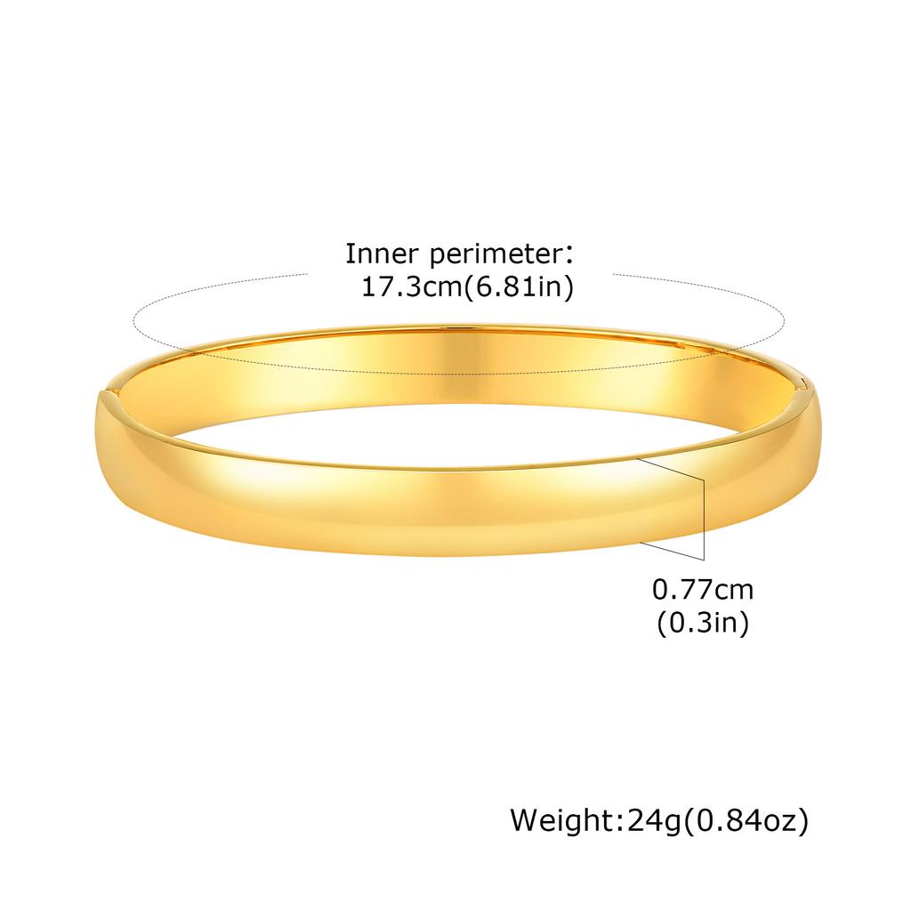 Women Anti Allergy Stainless Steel Cuff Bracelets Bangle, Trendy Wristband Jewelry Stacking Open Bracelet To Girls Mom Wife