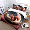 Squirrel Moonlit Fantasy Art Set Exquisite Three-Piece Bedding Set Gift For Kids And Adults