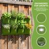 4PCS Felt Wall Plant Bag Reusable Plant Grow Bag Durable Hanging Grow Bag  Outdoor Gardening