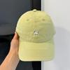 Cute cartoon chick embroidered baseball cap female new wide brim showing face small hat soft top cap male