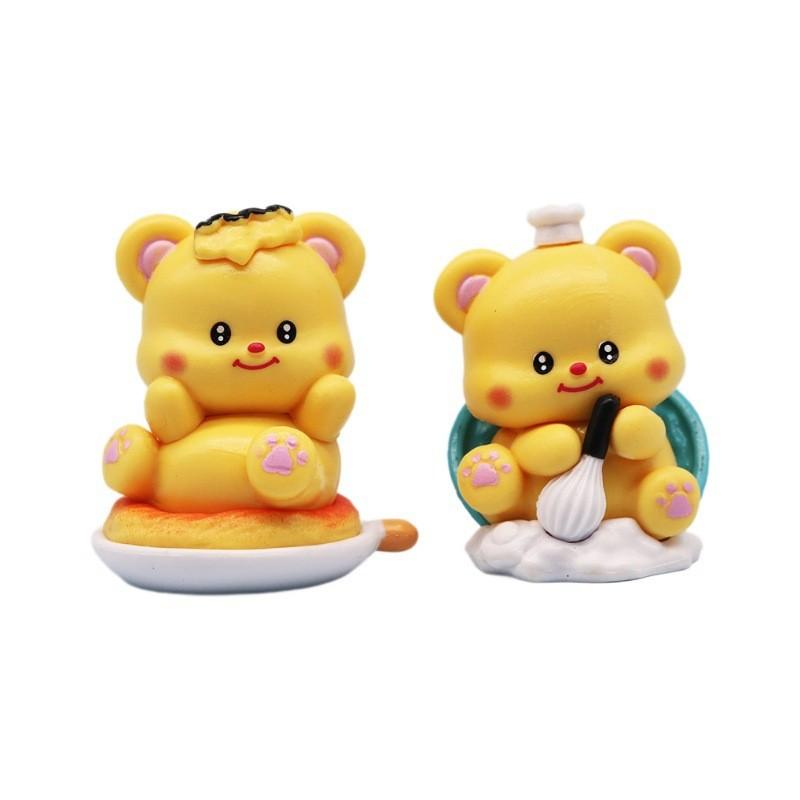 Butter Bear Pvc Collectible Figurine With Cute Dessert Design For Gift Collectors