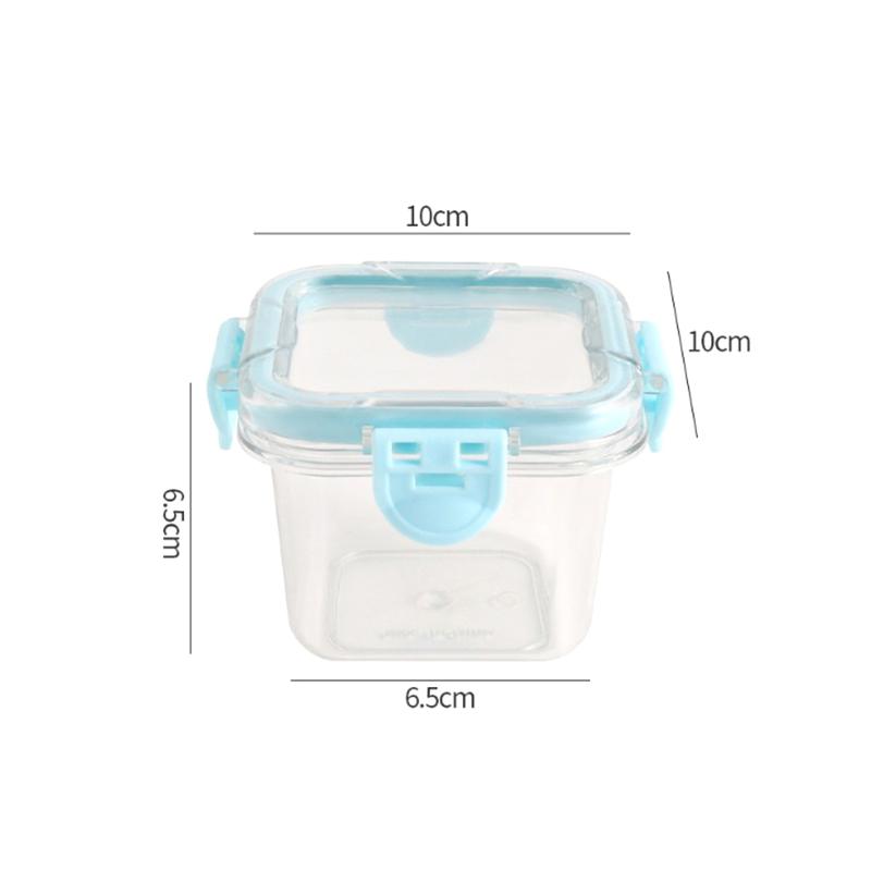 1Pieces Refrigerator Mini Storage Box Sauce Pickle Take-out Fresh-keeping Box Transparent Fruit Packaging Box Outdoor Tableware