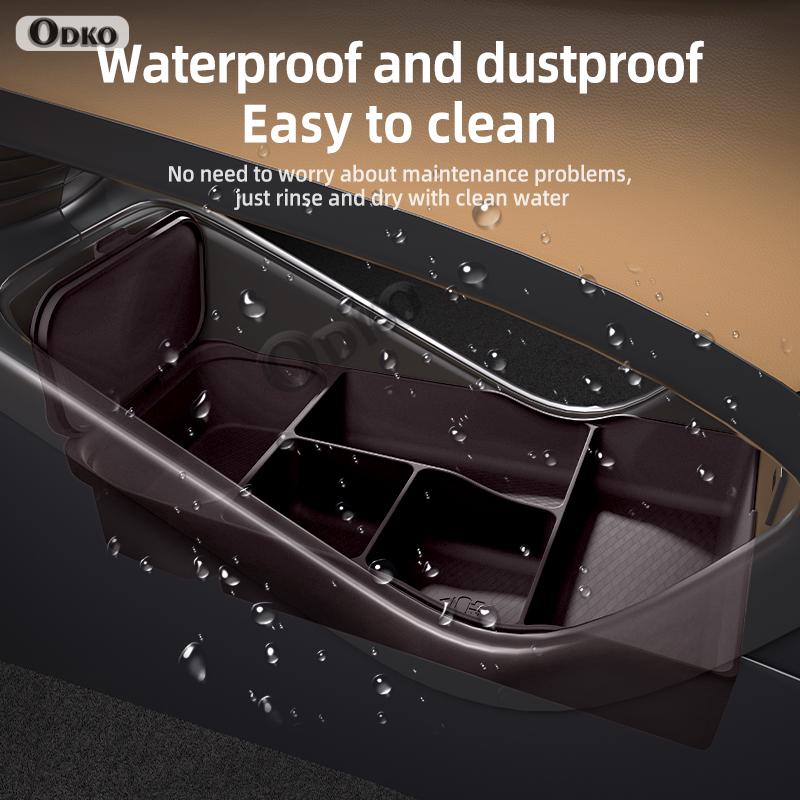 For Denza D9 Silicone Storage Box Center Console under Layer Modification Special Car Interior Accessories Organizer