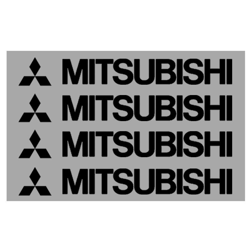 

4PCS Car Styling Door Handle Reflective Stickers Vinyl Decoration For Mitsubishi Outlander pajero ASX Car Rear Trunk Protector чёрный