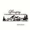 125x57cm Black Vinyl Glamping Rv Decal Motorhome Motor Home Decal Sticker Trim