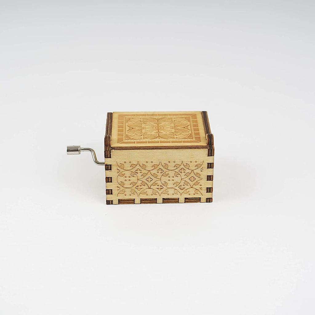 Wooden Uniq Carved Hand Crank HP (Herry Potter ) Black Theme Music Box