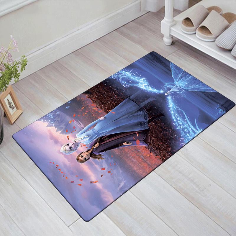 1pc Frozen Carpet Area Rug, Bedroom, and Playroom - Durable, Stain-Resistant, and Easy To Clean, Living Room, Laundry Room, Home Decor, Chri
