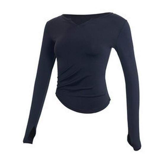 

Женский быстросохнущий комплект для йоги с V-образным вырезом - Облегающий крой, Дышащая спортивная одежда для весны и осени S [40-48 kg]