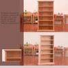1:12 Dollhouse Miniature Bookshelf Bookcase Model Locker Cabinet Furniture Decor