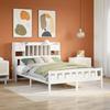 VidaXL Bunk Bed Frame Without Mattress White 150x200 Cm Solid Pine Wood 3322175