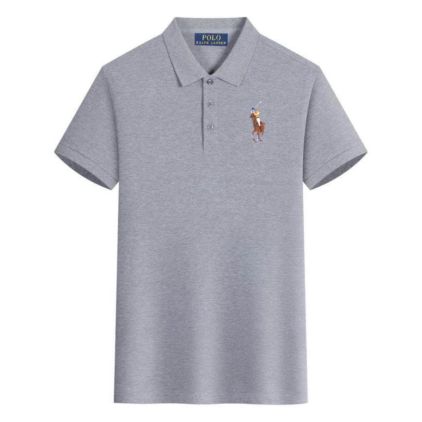 Polo Ralph Lauren Letní nové Pony Vyšívané Neformální Sportovní Polo Tričko, Odvádějící Pot a Absorpční Vlhkost Polo Tričko z Čisté Bavlny