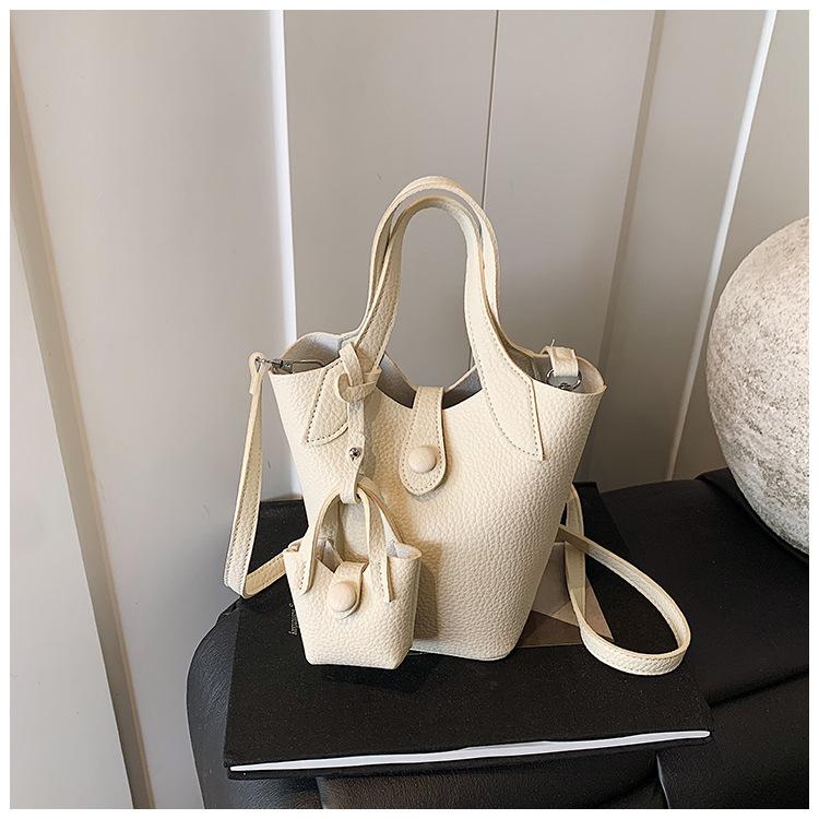 

Сумка-ведро женская новая легкая роскошная высококлассная дорожная портативная сумка на плечо сумка-мессенджер корзина для овощей белый