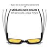Unisex Large Frame Night Vision Anti-Blue Light Glasses with Spring Hinges