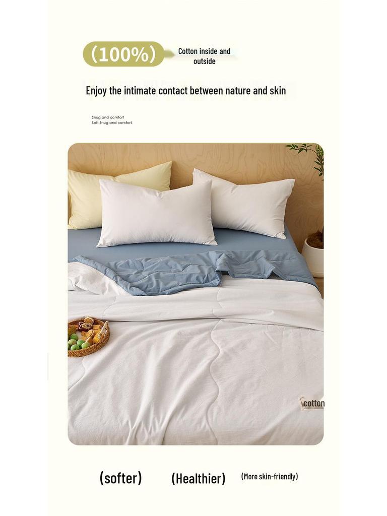 Gewaschene Sommerdecke aus reiner Baumwolle für Mutter und Baby - Klimadecke aus reiner Baumwolle für Säuglinge und Kleinkinder