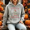 All Booked for Christmas Book Tree Hoodies Women Retro Bookworm Graphic Sweatshirt Aesthetic Winter Oversized Streetwear