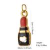 Stainless Steel Drip Oil Ice Cream Heart Necklace & Bracelet Charms