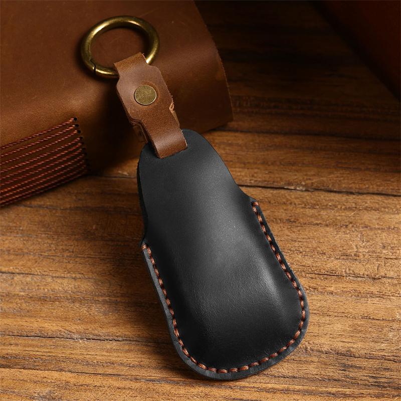 Leather Car Smart Key Case Cover Shell for Mercedes Benz A C E S Class GLS GLA GLC CLS W205 W222 W213 W177 X167 Accessories