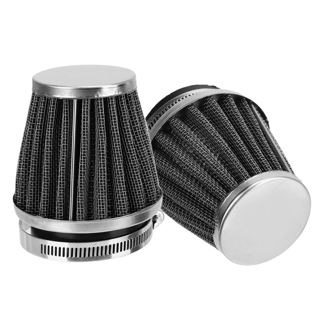 2 Piece Set of 2 Power Filters for Motorcycles Universal Motorcycle Carbon Style Air