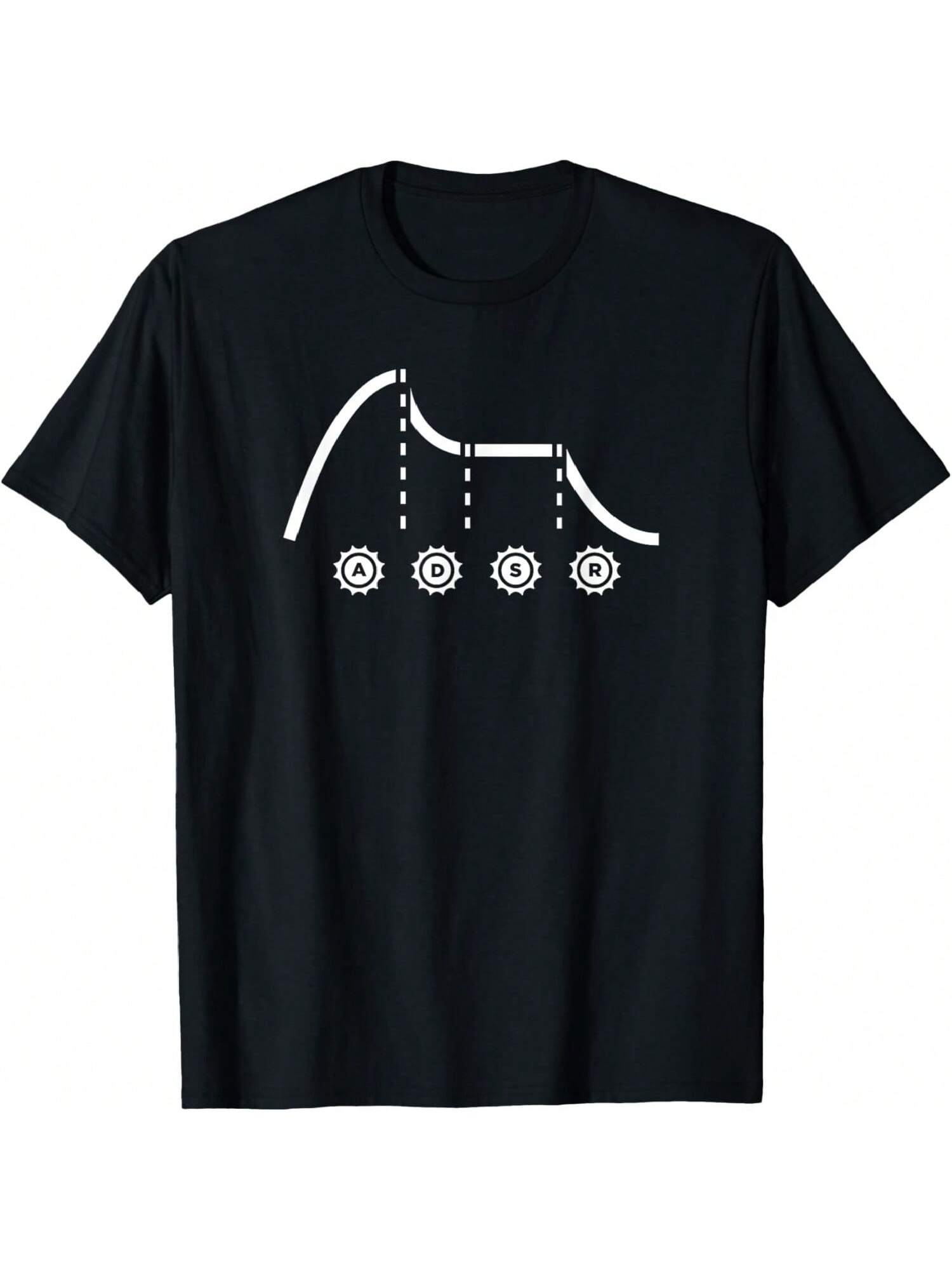 ADSR Envelope - Electronic Music Synth T-Shirt S разноцветный