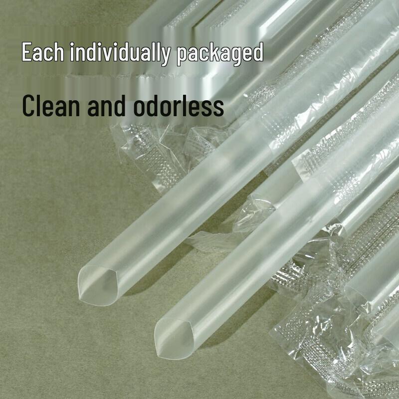 Disposable Hardened Plastic Boba Straws