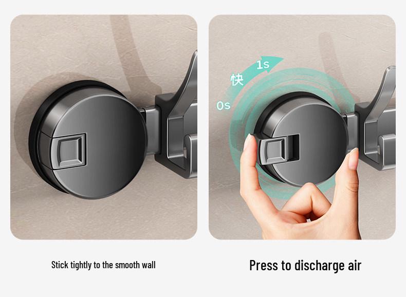 Traceless Suction Cup Wall Hook, No-Punch Strong Vacuum Hook for Door and Bathroom Storage
